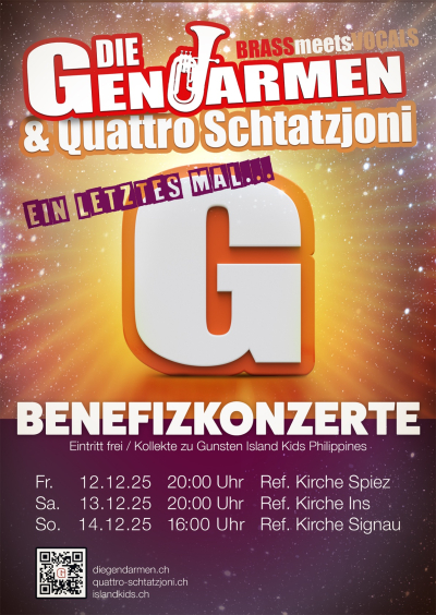 Benefizkonzert 'Die Gendarmen & Quattro Schtatzjoni'