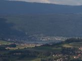 Blick vom Vully auf Ins West und Erlach(Bieler-See)